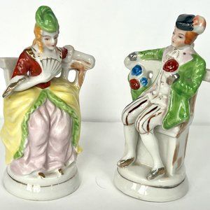 Vintage 1940's - 50's Colonial couple - Made in Occupied Japan